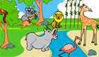  decoración : Decorado lleno de animales