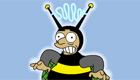 famosos : El hombre abeja de los Simpson