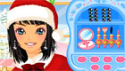 juegos de maquillaje : Juego de Navidad; una top model por Navidad