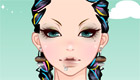 maquillaje : Una chica con look rasta